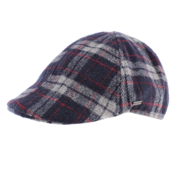 Winter Cap with Wool HatYou CP3747, Blue Checkered