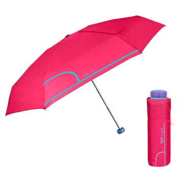 Ladies' Mini Manual Umbrella Perletti Time 26414, Raspberry