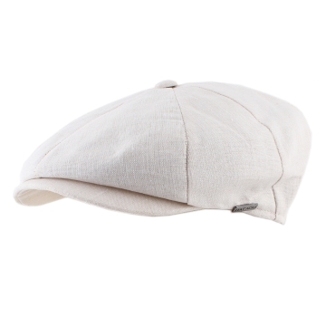 Șapcă bărbătească din in Bakerboy HatYou CTM2407, Natural