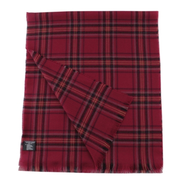 Fine wool scarf Ma.Al.Bi. MAB517 303/5, 37x180 cm, Dark Red Check