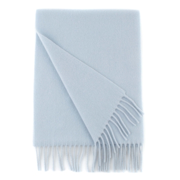 Single-color wool scarf Pulcra Livigno, 30x150 cm, Sky Blue