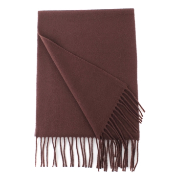 Fular din lână uni Pulcra Livigno, 30x150 cm, Verde închis