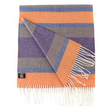 Wool Scarf Ma.Al.Bi.  MAB105 134/5, 37x180 cm, Orange/Purple