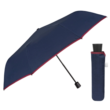 Men’s Foldable Manual Umbrella | Perletti Time 26392 | Dark Blue