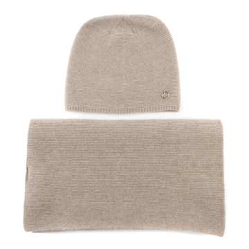 Cashmere scarf and hat set Granadilla JG5140&5256, Grey