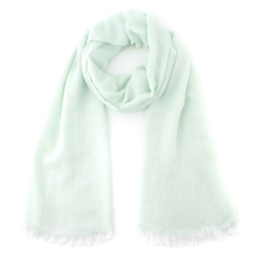 Linen-cotton scarf Pulcra Solomo, 82x200 cm | Black-white melange