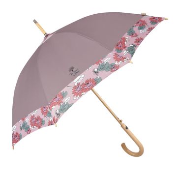Ladies' Automatic Golf Umbrella Perletti Green 19159, Lotus/ Beige