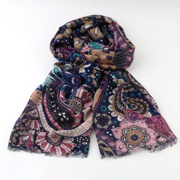 Фин голям шал от бамбук HatYou, 70×190 см | Многоцветен