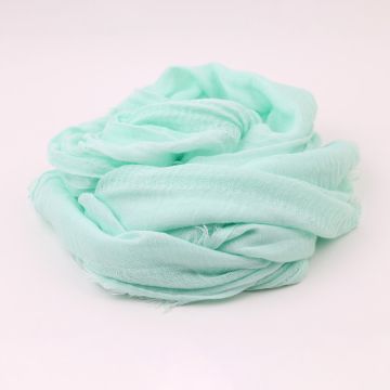 Eșarfă de vară din bumbac și modal HatYou SE0688, 65x190 cm, Verde deschis