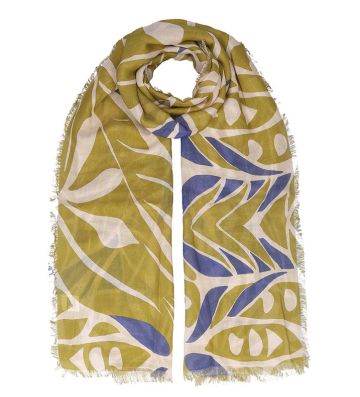 Фин шал от бамбук HatYou, 70×180см | Маслинен