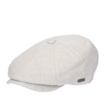 Men’s linen Bakerboy cap HatYou | Natural