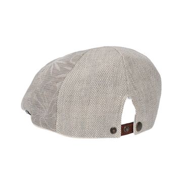 Men’s summer cap made of cotton and linen with multicolour panels HatYou | Multicolour