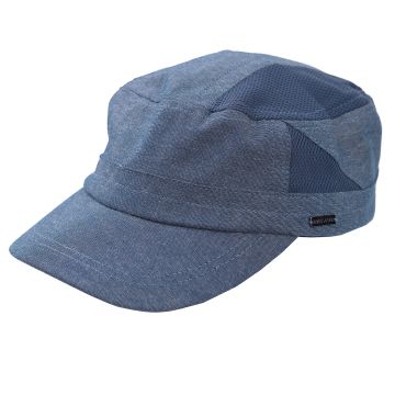 Șapcă militară pentru bărbați cu elemente din plasă MESS | Albastru