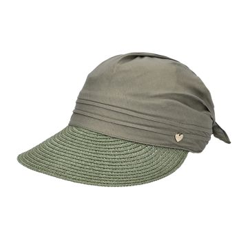 Women's Summer Cotton Visor Hat HatYou | Black