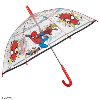 Umbrelă transparentă pentru copii Perletti Kids Spiderman 75378