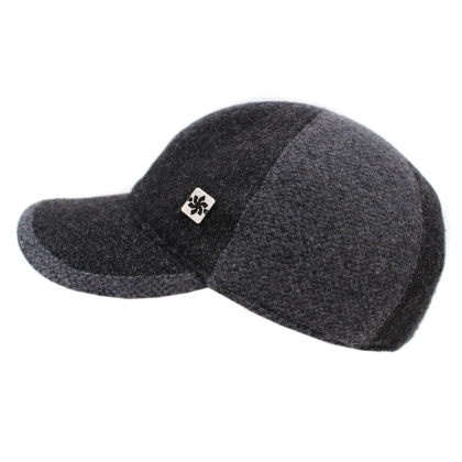 Мъжка вълнена бейзболна шапка Granadilla JG5391, Тъмносив/Сив