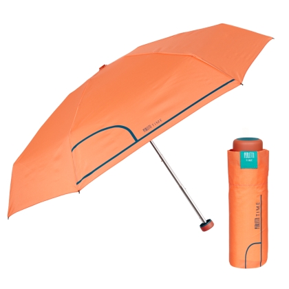 Дамски неавтоматичен мини чадър Perletti Time 26239, оранжев