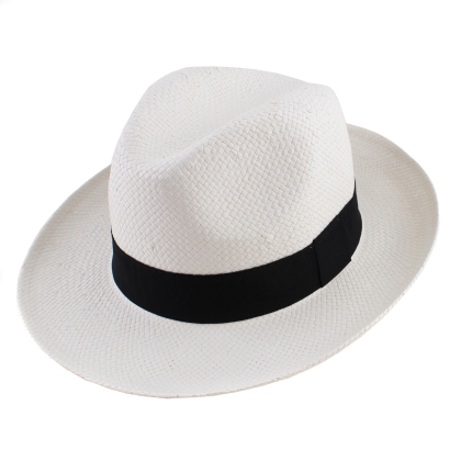 Мъжка лятна шапка HatYou CEP0006, Бял/Черна лента