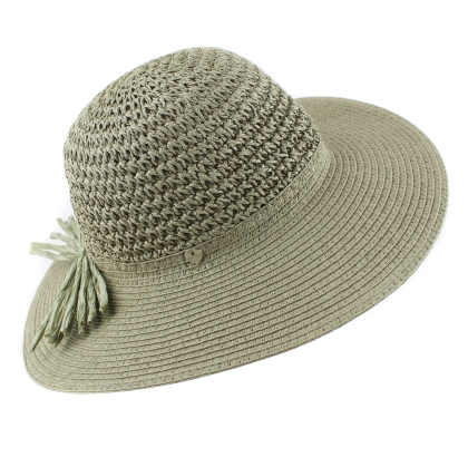 Ladies' wide-brimmed hat HatYou CEP0602, Khaki 