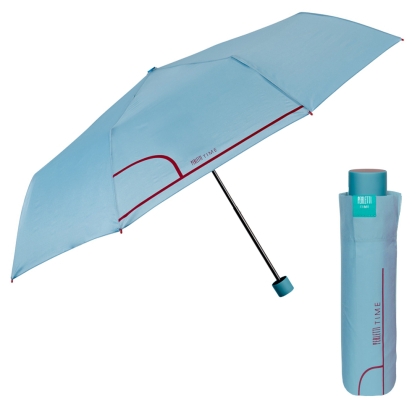 Дамски неавтоматичен чадър Perletti Time 26236, Тюркоаз