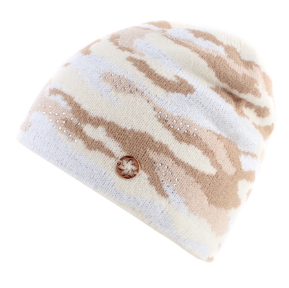 Дамска плетена шапка Granadilla JG5494, Камуфлаж/Сребристо