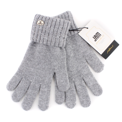 Дамски плетени ръкавици JailJam JG5202, Светлосив