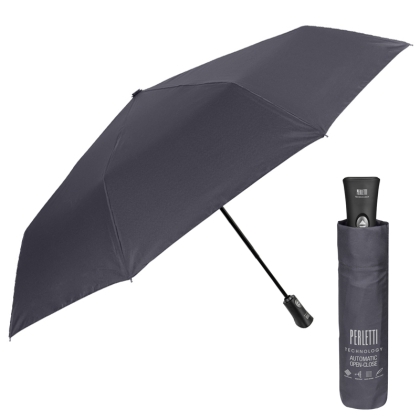 Men's automatic Open-Close umbrella Perletti Technology 21670, Grey