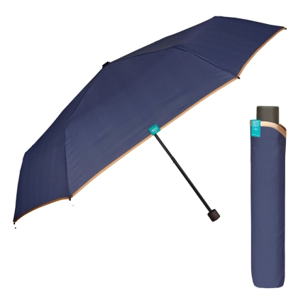 Дамски неавтоматичен Extraslim чадър Perletti Time 26323, Тъмносин