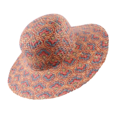 Pălărie de vară cu boruri largi Raffaello Bettini RB 22/103, Multicolor