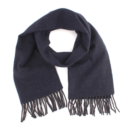 Winter wool scarf Pulcra Pania 37x160 cm, Dark blue melange