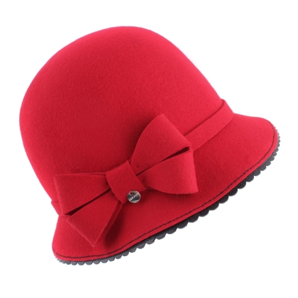 Ladies' felt hat HatYou CF0161, Red