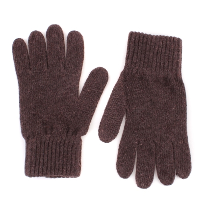 Ladies' Knitted Gloves HatYou GL0012, Dark brown