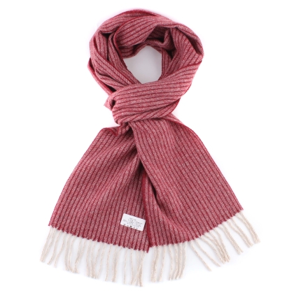 Wool scarf Pulcra Perugia, 25x200 cm, Bordeaux