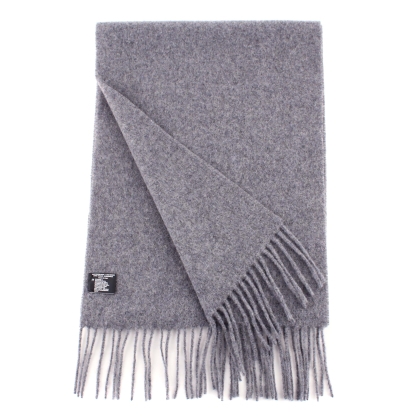 Wool scarf Ma.Al.Bi. MAB844 60/655, 30x180 cm, Gray melange