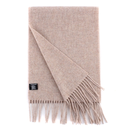 Wool scarf Ma.Al.Bi. MAB844 60/655, 30x180 cm, Light beige melange