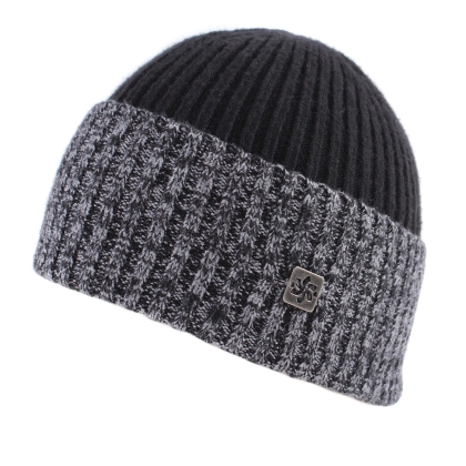 Men's knitted hat Granadilla JG5113, Black