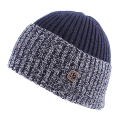 Men's knitted hat Granadilla JG5113, Dark blue