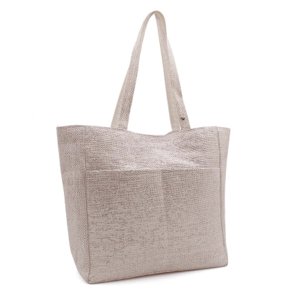 Ladies' Beach Bag HatYou BP0276 , Silver/Ecru