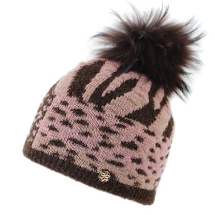 Ladies' Knitted Wool Hat JG5770, Brown