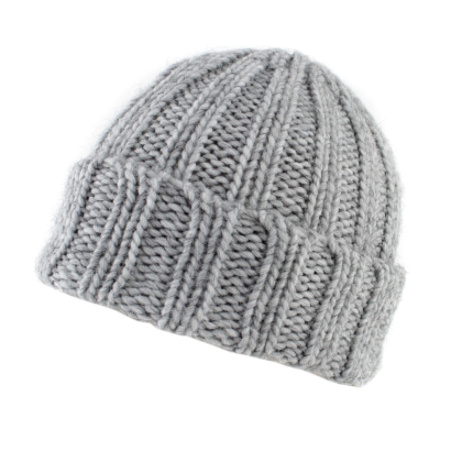 Căciulă tricotată Raffaello Bettini RB 013/2453, Gri deschis