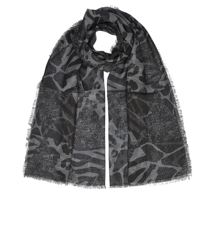 Шал от бамбук HatYou SI2917, 70x190 cm, Сив