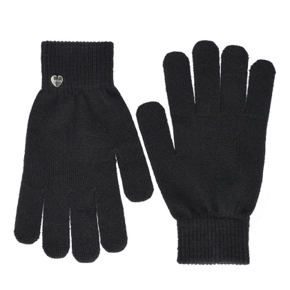 Ladies' knitted gloves HatYou GL1611, Black