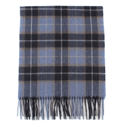 Кашмирен шал Ma.Al.Bi. MAB813 74/4, 37х180 см, Синьо каре