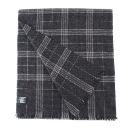 Fine cashmere scarf Ma.Al.Bi. MAB836 103/1, 37x180 cm, grey check