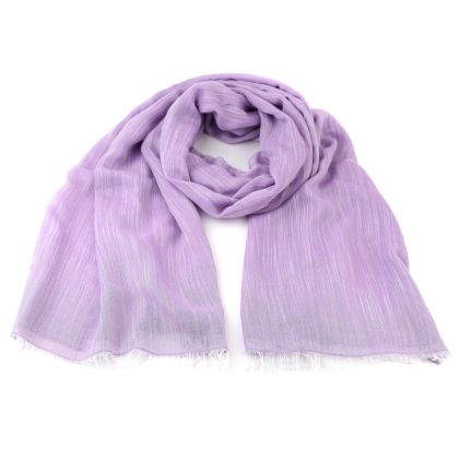 Linen-cotton scarf Pulcra Solomo, 82x200 cm | Black-white melange