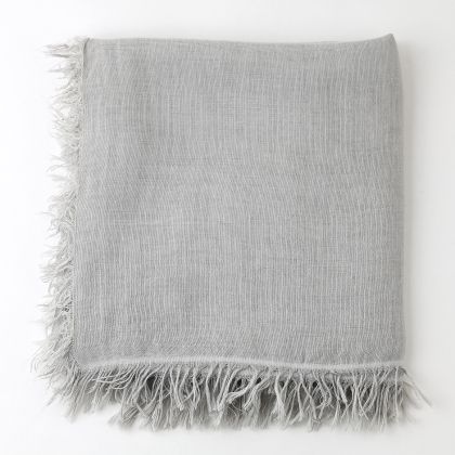 Eșarfă mare din viscoză și poliamidă Pulcra, 90×190 cm | Melanj albastru