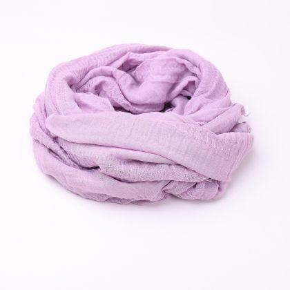 Summer scarf in cotton and modal HatYou SE0688, 65x190 cm, Light Green