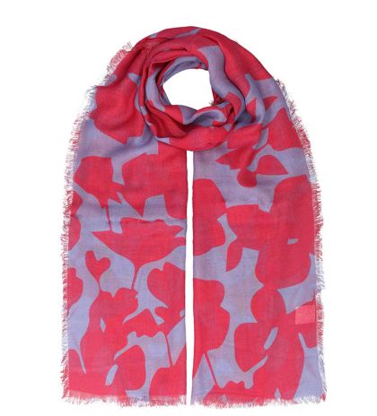 Фин шал от бамбук HatYou, 70×180см | Фуксия и лавандула