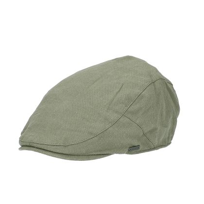 Men’s summer cap made of linen and cotton HatYou | Olive