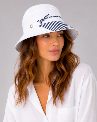 Дамска лятна памучна bucket hat шапка Granadilla | Тъмносин